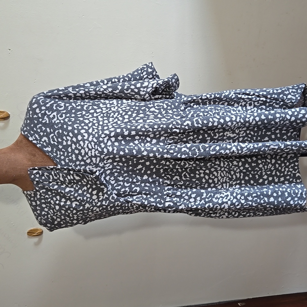 M116 New Mittoshop Boho Animal Print Top V-Neck Short Sleeve Stretchy